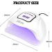 UV LED Nail Lamp 150W Professional Nail Dryer | 4 Timer Settings, Automatic Sensor | Gel Polish Curing Light for Salon-Quality Nails - Buy Online on GoSupps.com