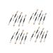 NOLITOY 30pcs Eye Shadow Brush Miss Makeup Tools Double Head 7.5X0.5cm As Shown