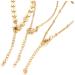 CALLARON 9 Pcs Gold Chain Miss Friendship 22.5X1.6cmx3pcs Goldenx3pcs - Buy Online on GoSupps.com
