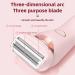 Lumina Shaver - Lumina Ultraglide Pro Wireless Bikini Trimmer for 2 in 1 Electric Shaver Razors for Women Ipx7 Waterproof Wet Dry Female Shaver for Private Area (Blue *1) - Buy Online on GoSupps.com