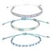 VALICLUD 6 Pcs 1 Bohemia Style Bracelets Bohemian Style Bracelets Womens Bracelets Handmade Bracelets Bohemian Bangles Strand Bracelet Anklets for Women Miss Three Piece Suit Beads 6 6cm Blue