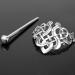 Personalized Silver Hair Clip Celtic Knot Women Party Hair Jewelry Long Hair with Stick Slide - Buy Online on GoSupps.com