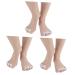 Gatuida Gel Toe Stretcher Toe Streightener 3 Pairs White Daily Use Stretcher Toe Protector Spreader Bunion Cushions Pads