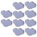 Set of 10 furniture knobs for children's rooms set of drawer knobs furniture knobs for children's rooms small cloud shape (grey)