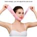 yufana Facial Slimming Strap Double Chin Reducer Reusable V Line Mask Facial Slimming Strap Tighten and Sculpt Jawline Face Swelling Puffiness V Line Lifting Chin Strap for Women and Men (Pink) - Buy Online on GoSupps.com