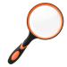 Reading Magnifying Glass | Anti-Slip Handle Magnifying Glasses for Work | Magnifying Glass for Kids Kids Magnifying Glass High-Definition for Elderly Reading Orange1
