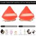 (5+5) Powder Puff Makeup Sponge Blender Beauty Face Triangle Makeup Cosmetic Puff Latext-free Makeup Wedge Foundation Sponge Blender to Make Up Tools Applicator Sponges (red) - Buy Online on GoSupps.com