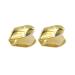 Exceart Hip Hop Teeth Grillz Hip Hop Top Single Grill Cap Shiny Teeth Caps for Teeth Mouth Decoration Accessories (Golden) 2pcs