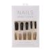 DIY Long Square Head Self-adhesive Stickers Detachable Full Cover Fake Nails Acrylic Manicure(1)
