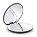 Travel Lighted LED Makeup Mirror 7X/1X Magnification Compact Vanity Mirror with Lights  USB Rechargeable Lighted Handheld Mirror Dimmable Cosmetic Mirror with Touch Screen Switch USB Charge (Black)