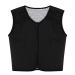 Shoulder Zippers Vest Self Heating Magnetic Therapy Waist Brace Posture Corrector Back Lumbar Pain Black Medium