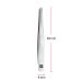 Premium Stainless Steel Eyebrow Tweezers - Precise Hair Removal 90mm Silver Straight - Buy Online on GoSupps.com