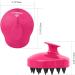 Philorn Scalp Massage Brush | Soft Silicone Shampoo Brush for Men Women & Pets | Wet & Dry Scalp Massager | Magenta & Black - Buy Online on GoSupps.com
