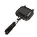 Zerodeko 2pcs Sandwich Skillet Electric Griddle Plate Grill Toaster Electric Sandwich Maker Electric Press Grill Cookware Waffle Maker Tortillas Maker Aluminum Alloy Pan Bread