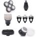 5-in-1 Rotary Electric Razor & Bald Head Shaver | Cordless Rechargeable Beard Trimmer Clippers Nose Hair Trimmer & Facial Cleansing Brush - International Shipping Available - Buy Online on GoSupps.com