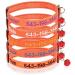 Personalized cat neck bands with bell custom safety buckle for cat neck bands embroidered ID name on the kitten neck band with bell (orange)