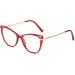 FLYRANGOOV Cat Eye Blue Light Blocking Glasses for Men & Women - Anti-UV Glare Computer Glasses (Pink) | Protect Your Eyes from Strain - Buy Online on GoSupps.com