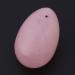 Rose Quartz Yoni Stone | Egg-Shaped Massage & Cone Exercise for Pelvic Muscle Training | Drilled Relaxation Stone for Women Post-Birth - Buy Online on GoSupps.com