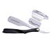 Spring Inside 74 Blades DE Razors Straight Razor Stick for Men Women Barber Shaving Blades Spring Beard Face Underarm Body (Black)