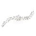 minkissy Decorative Hair Clips Bridal Headdress Wedding Hair Accessories Crystal Hair Comb Wedding Headpiece Bride Insert Comb Leaf Hair Pin Hair Side Combs Bride Hair Clip Jewelry Decorate