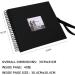 Black Kraft Paper Hardcover Scrapbook Album | 40 Black Pages | Anniversary Wedding Family Baby Vacation Memories - Buy Online on GoSupps.com