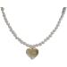 Oralgo Elegant Heart Trailer Necklace - Fashionable Metal Collarbone Chain & Pearl Statement Jewelry - Buy Online on GoSupps.com