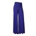Haiorziyou ladies oversize high waist pants single -colored stretch leisure pants ladies wide leg pants sports pants fitness yoga trousers basic wide leg pants xl blue