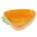 ULTECHNOVO Pet Ceramic Food Bowls for Small Animal Carrot Food Bowl Hamster Food Water Feeding Ceramic Bowl Bowl