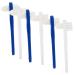 Solustrative manual toothbrush 6th double-headed false toothbrush prosthesis cleaner brush double-sided toothbrush prosthesis brush creative hiking toothbrush mini-trip small tool travel 1 piece (1 Pack)