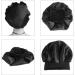 Nuoshen 2 Pack Silky Bonnets with Wide Elastic Band for Curly Hair Protection - Black (Pack of 1) - Buy Online on GoSupps.com