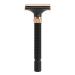 Razor replacement handle razor handle metal safety double -sided reusable long shaving handle for men and women black