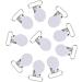 McDsaj 25mm Nipple Clip | Durable Round Loop Print Button | DIY Pacifier Holder & Bib Clips (White) | International Shipping - Buy Online on GoSupps.com
