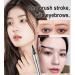 BOSONS Distinctive Double-ended Eyebrow Pencil for Wild Eyebrows 2-Tip Eyebrow Pen Waterproof Eyebrow Pencil Long Lasting Natural Wild Eyebrows (01) - Buy Online on GoSupps.com