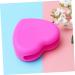 Housoutil Makeup Brush Cleaner - Silicone Cleaning Pad & Applicator - Rose Red 8x8.5cm | Effective Brush Washing Mat - Buy Online on GoSupps.com