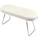 EBANKU Nail Arm Rest Hand Pillow Cushion with Bracket - White Leather Hand Rest for Nail Table - Washable Salon Arm Rest Tool - Buy Online on GoSupps.com