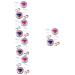 Solustrie 10 STK Contact lens container Contact lens organizer toothbrush holder made of ceramic mirror film lens travel case lens holder Colored contact lenses detergent cleaning box PP
