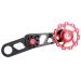 VGEBY Bicycle Tensioner, Bike Speed Tensioner Aluminum Alloy Folding Bicycle Single Speed Chain Tensioner Rear Derailleur Guide Cycling Parts