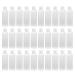 Beaupretty 30Pcs Empty Squeeze Bottles Plastic Empty Bottles with Flip Cap Refillable Travel Shampoo Bottles White (100ml)