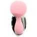 Glowsavy Silicone Cleansing Brush - Facial Cleansing Brush with 4 Adjustable Speeds - Waterproof USB Rechargeable Rotating Spa Machine - Face Wash Scrub Exfoliator for Makeup Skincare Removal (Pink)