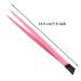 NUOMI 2 Pcs Straight Nail Tweezers Set with Silicone Pressing Head for Nail Art & Eyelash Extensions - Buy Online on GoSupps.com