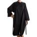 Noverlife Spa Massage Kimono Robe - Water & Chemical Proof Salon Bathrobe for Beauty Treatments - Lightweight Black Gown for Hairdressing & Makeup - Buy Online on GoSupps.com