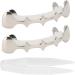 Irregular Hip Hop False Tooth Set Halloween Festival Hip Hop Tooth Decoration Accessory (Silver Color) - Buy Online on GoSupps.com