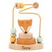 Elefantasie Mini Motor Skills Loop Plug-in Game Fox made of wood personalizable with name Baby Gift with engraving