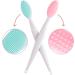 SculptZen 2 Pcs Soft Silicone Exfoliating Lip Scrub Brush Double Sided Cleaning Nose Blackhead Lip Brush Deep Cleansing Lip and Nose Brush Tool Portable Small Lip Brush for Home Travel - Buy Online on GoSupps.com