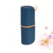 Dark Blue Portable Toothbrush Holder - Mini Trash Can & Clothespins Storage Cup for Travel | Clean & Tidy Organizer - Buy Online on GoSupps.com