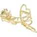 Limtula Internet Celebrity Taking Photo Ponytail Hair Claw with Rose Shape Shinning Hair Catch for Woman Teens High Ponytail Three dimensional si - Buy Online on GoSupps.com