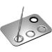 Cosmetic Makeup Palette BetterJonny Stainless Steel Makeup Palette with Spatula Professional Spatula Cosmetic Tool for Nail Art Eye Shadow Eyelash Makeup Style 1 - Buy Online on GoSupps.com