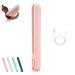 Mini Dual-Purpose Curling Iron Ceramic Mini Hair Curler Portable Mini Curling Iron Travel USB Rechargeable Curling Wand Mini Dual-Purpose Curling Iron for Short Hair (Pink)