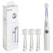 Brilliant Lumi 360 Round Head Travel Sonic Electric Toothbrush for Adults - Tooth Brush with LED Microfiber Bristles Gentle Sonic Technology for a Smile  Vibrating Toothbrush  4 Brush Heads 5 Piece Set