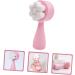 OHPHCALL Double Sided Facial Cleansing Brush Face Wash Facial Scrubber Silicone Face Scrubber for Women Facial Cleansing Tool Face Massage Brush Manual 3d Exfoliating Brush Pink Fiber Wool - Buy Online on GoSupps.com